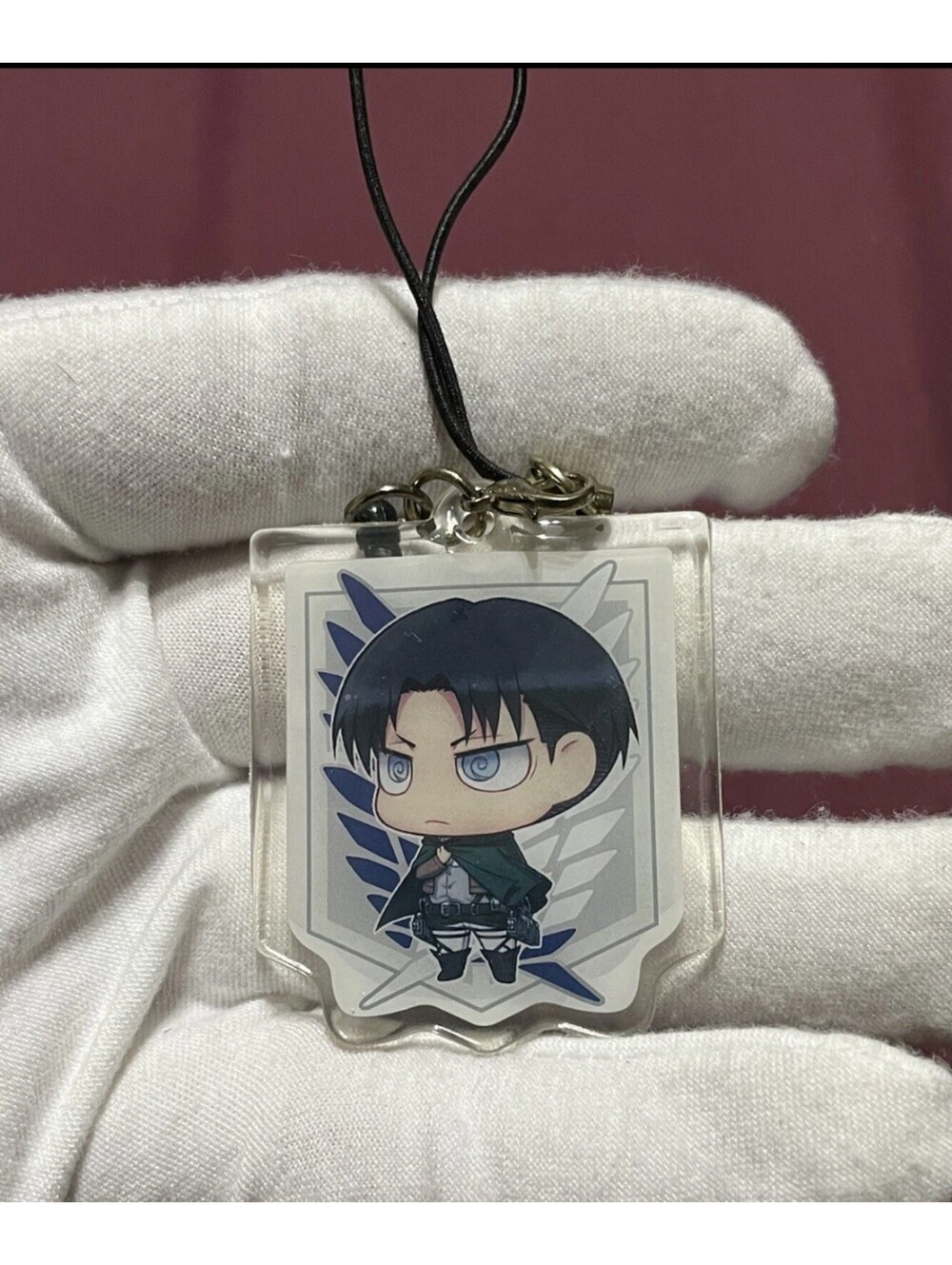 Bertolt Hoover Attack on Titan Strap Keychain Earphone jack Kodansha Japan F/S